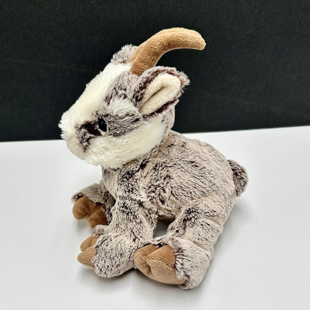 DANI Creations Plush Antelope Mountain Goat Chamois 9” Stuffed Plush Toy - Picture 3 of 9